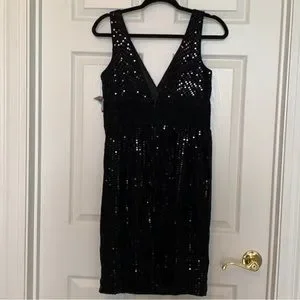 london times sequin dress London Times Women's Round-Neck Sequin Shift Dress - Plum Multi